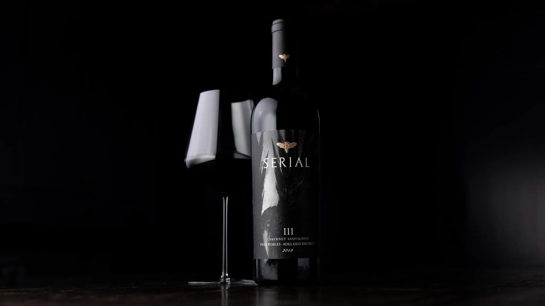 Serial Wine bottle and glass