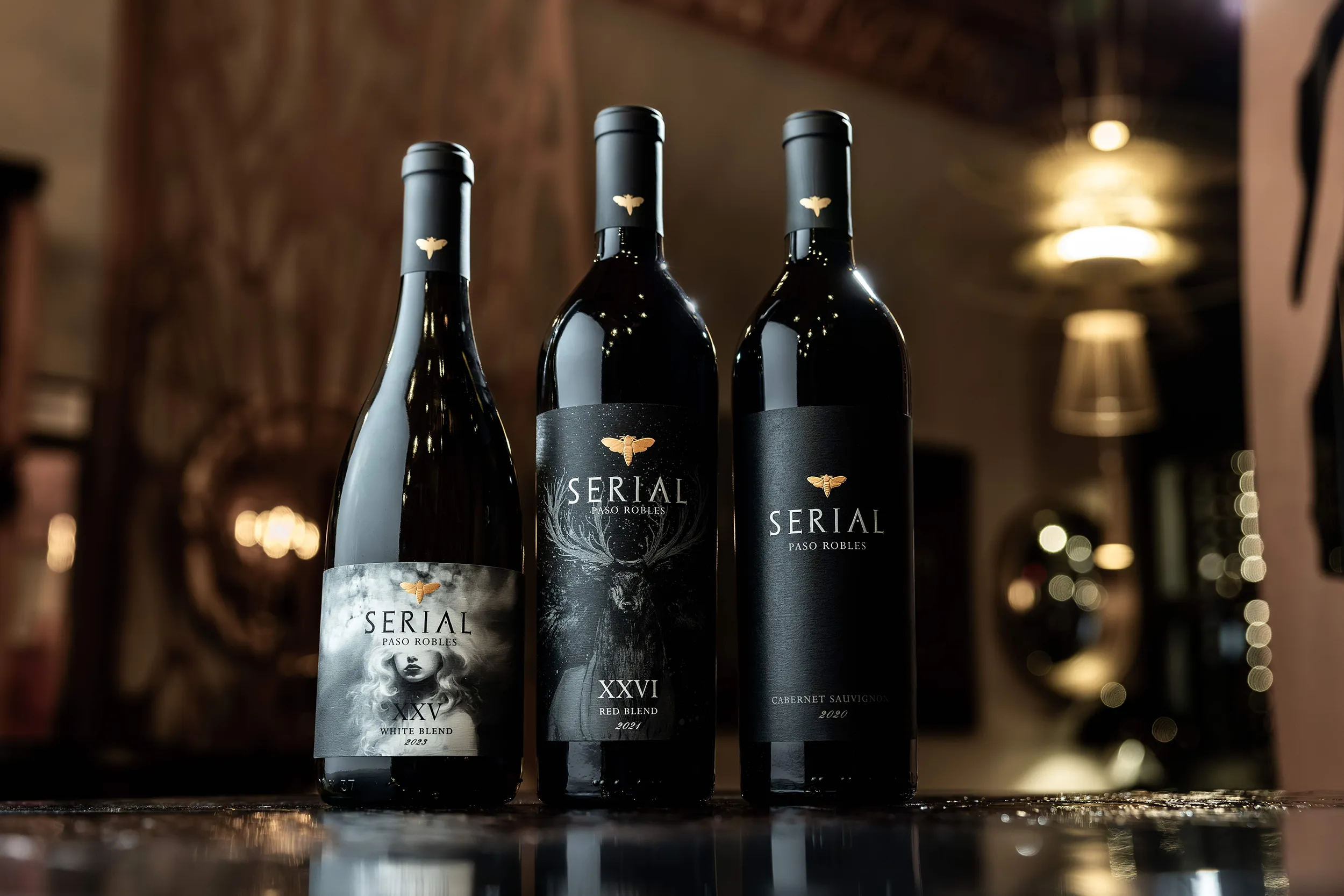 Serial Wine bottles