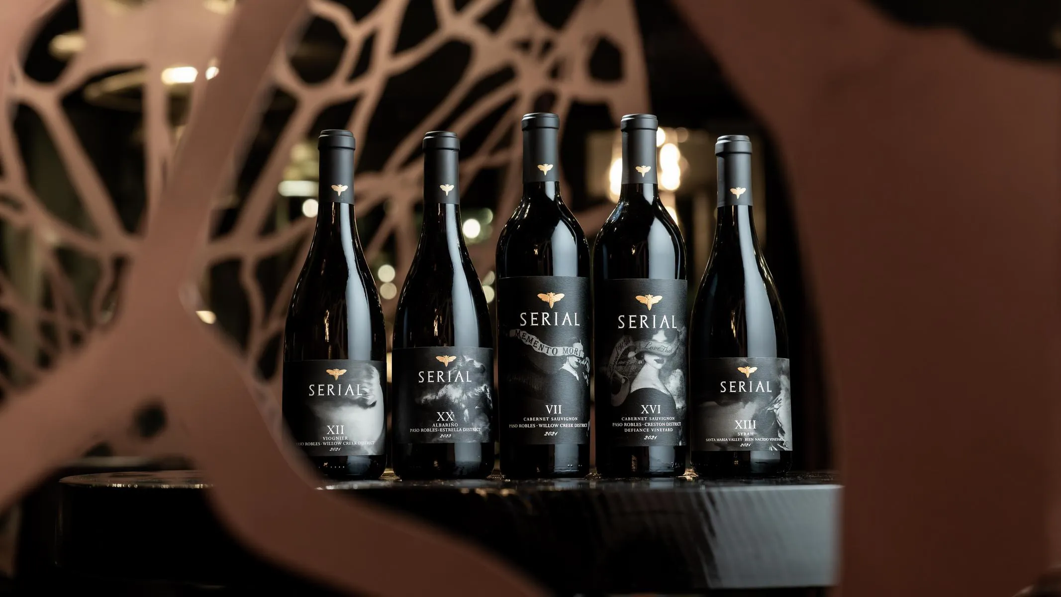 Serial Wine bottles
