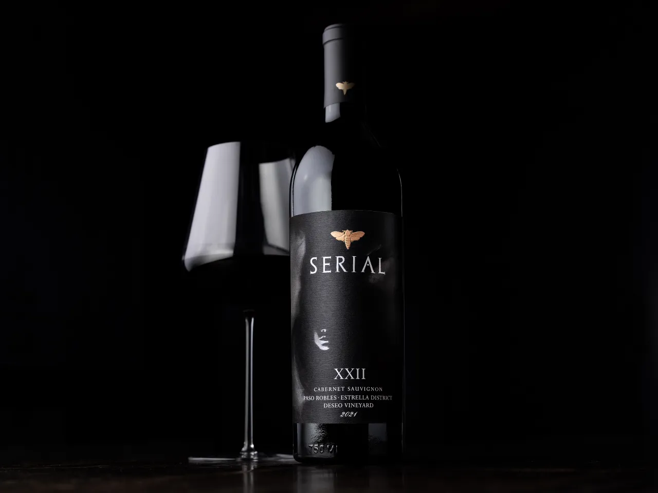 Serial Wine Bottle and glass